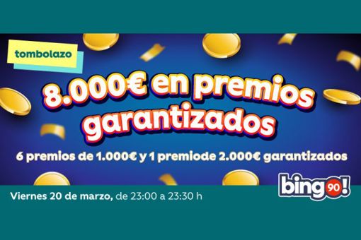 8.000€ en premios garantizados